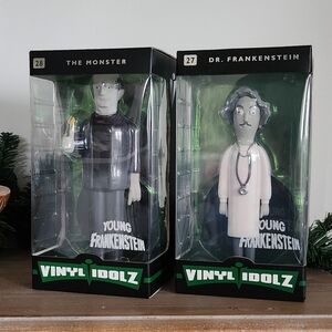 🎬🧟‍♂️Vinyl Idolz Young Frankenstein Figure Set Dr Frankenstein & Monster NWT